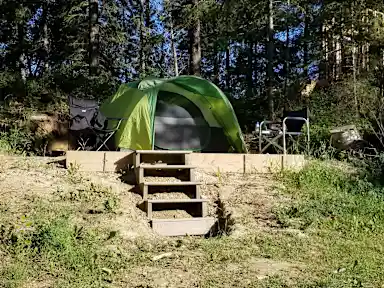 The tent site